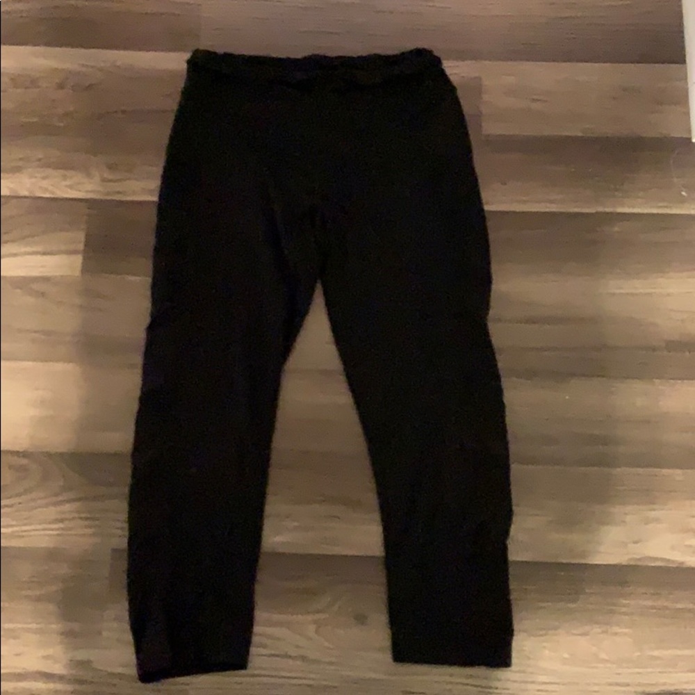 black mesh leggings